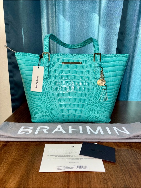 Brahmin Handbags - Brahmin NWT Md Asher - Mermaid - First Release - Blue/Green - Glossy